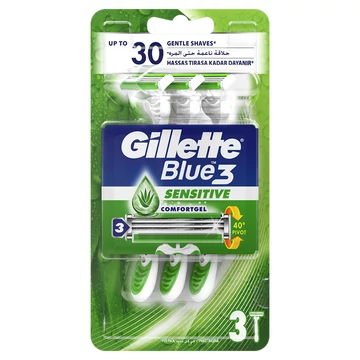 Gillette Blue 3 Sensitive eldobható férfi borotva 3db