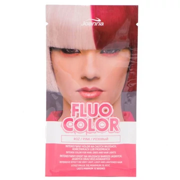 Joanna Fluo Color pink kimosható hajszínező sampon 35g
