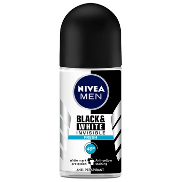 Nivea roll-on férfi 50ml b&w invisible fresh golyós dezodor