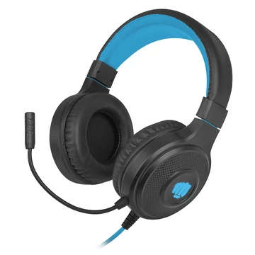 Fury WARHAWK RGB mikrofonos gamer fejhallgató, fekete-kék