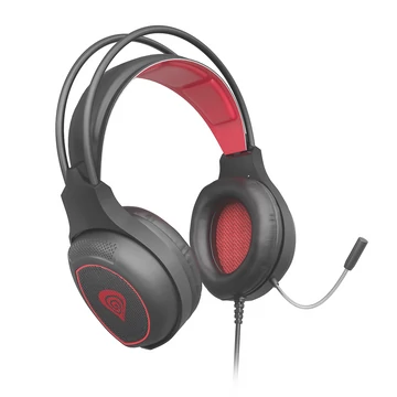 Genesis Radon 300 Gamer mikrof. fejhallgató, Virtual 7.1, fekete-piros
