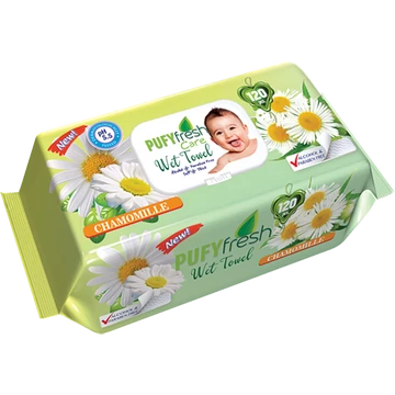 Pufy fresh nedves törlőkendő 120db kamilla