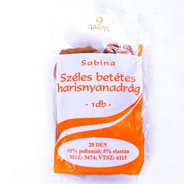 Sabina széles betétes harisnyanadrág 20den 6