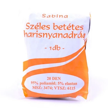 Sabina széles betétes harisnyanadrág 20den 6-7