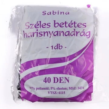 Sabina széles betétes harisnyanadrág 40den 5