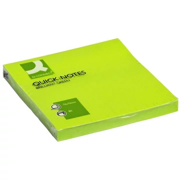 Öntapadó jegyzettömb neon zöld 80lap