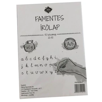 Famentes írólap A/5 20-50 P0018-0020