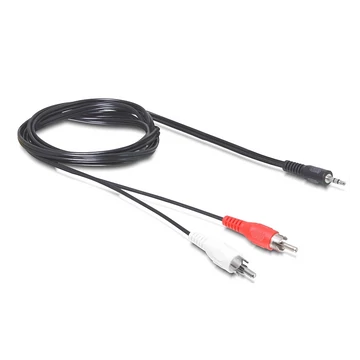 Delock audio DC jack 3.5 mm kábel, apa > 2 x RCA apa, 10 m