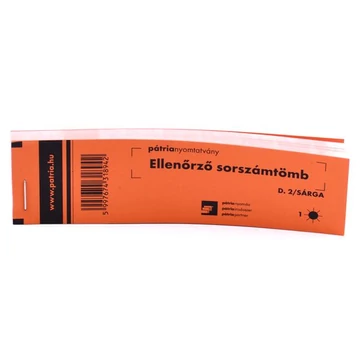 Tombola tömb d2 100lapos sárga