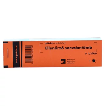 Tombola tömb d2 100lapos zöld