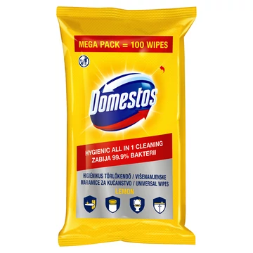 Domestos citromos törlőkendő 100db