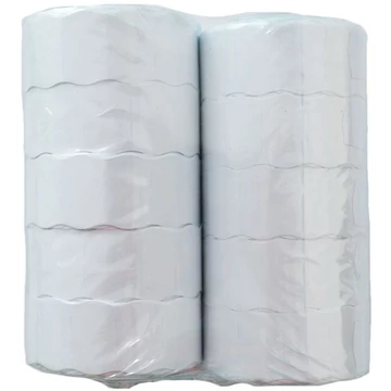 Árazó szalag 25x16mm kétsoros fehér 10db