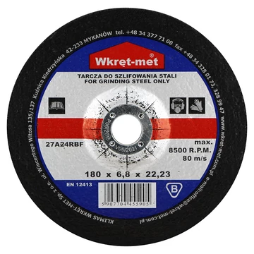 Csiszolókorong fémhez 180x6,8 27A24RBF 5205217