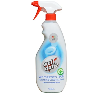 Well Done fertőtlenítő WC tisztító hab 750ml