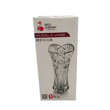 Üveg váza 19cm 71777