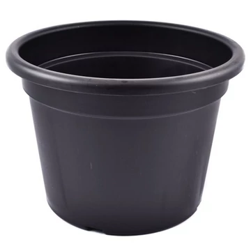 Fekete virágcserép műanyag 50cm
