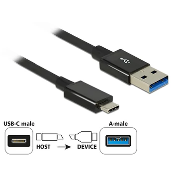 Delock SuperSpeed USB-kábel, 10 Gbps (USB 3.1 Gen 2) USB Type- C csatlakozódugóval > USB Type-A csa