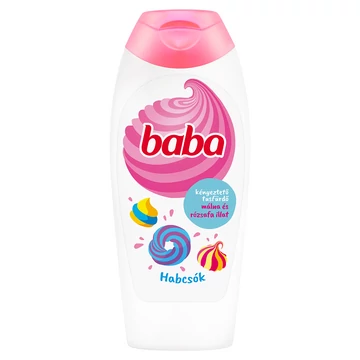 Baba Habcsók málna &amp; rózsafa tusfürdő 400ml