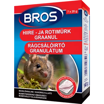 Bros rágcsálóirtó granulátum 7x20g