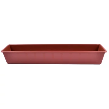 Balkonláda alátéttel terrakotta 80cm