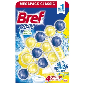 Bref juicy lemon classic power aktiv 3x50g wc illatosító