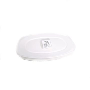 Eldobható fehér ovális habtálca 45x30,5cm 10db 75145