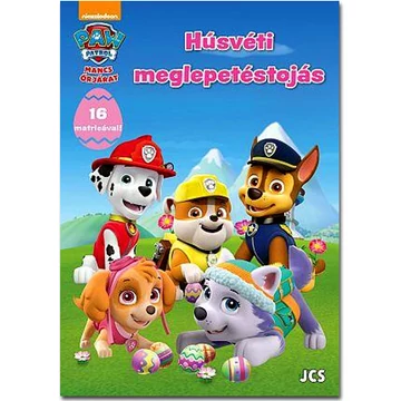 Mancs őrjárat: Húsvéti meglepetéstojás színezőfüzet 16 matricával