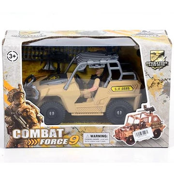Combat Force 9 katonai terepjáró akció figurával