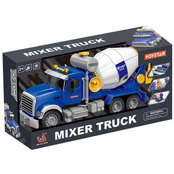 ToyStar mixer teherautó kék színben fény és hang effektekkel 41cm