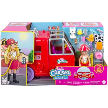 Barbie: Chelsea tűzoltóautó játékszett - Mattel