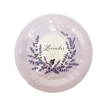 Party papír tányér levendulás 23cm 6db 277941