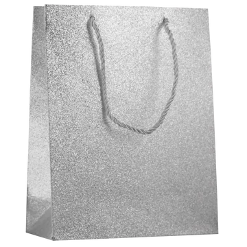 Ajándék tasak 18x23x8cm csillámos 72013 - piros