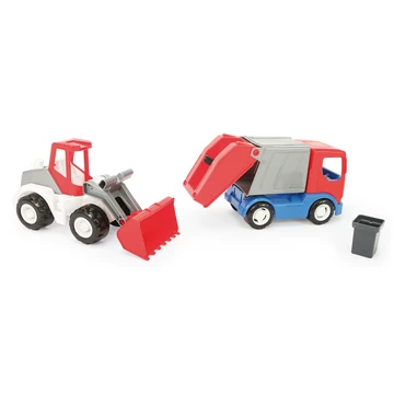 Wader City Tech kukásautó+rakodógép truck szett 82782