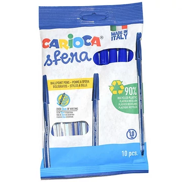 Carioca: Sfera kék golyóstoll 10db-os szett