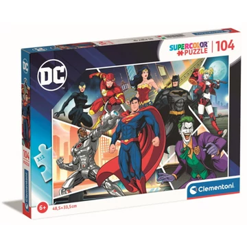 DC Comics: Az igazság ligája kollázs 104db-os puzzle - Clementoni