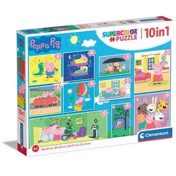 Peppa malac 10az1-ben puzzle szett - Clementoni