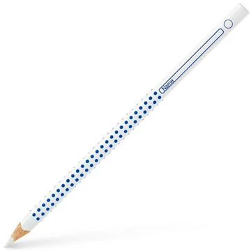 Faber-Castell: Grip fehér ceruza sötét felületre
