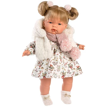 Llorens: Joelle 38cm-es síró baba tündéres ruhában (38352)