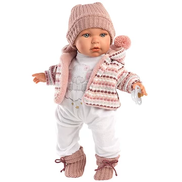 Llorens: Julia 42cm-es síró baba elefántos ruhában (42406)