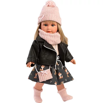 Llorens: Carla 40cm-es baba fekete kabátban (54040L)