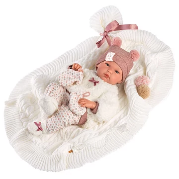 Llorens: Bimba újszülött 35cm-es baba pléddel (63576L)