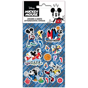 Mickey egér matrica szett 8x12cm 5 lap