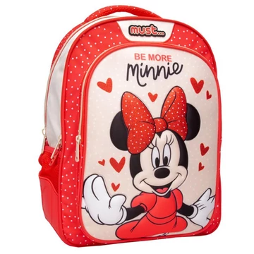 Must: Be more Minnie egér piros iskolatáska, hátizsák 32x18x43cm
