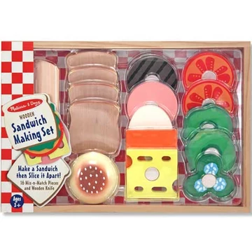 Szendvicskészítő fa játék szett - Melissa & Doug