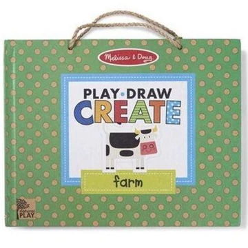 Letörölhető rajzoló és mágneses farm játékkészlet - Melissa & Doug