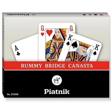 Standard Römi kártya, dupla csomag 2x55 lap - Piatnik