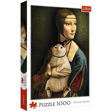 Hölgy a macskával 1000 db-os puzzle - Trefl
