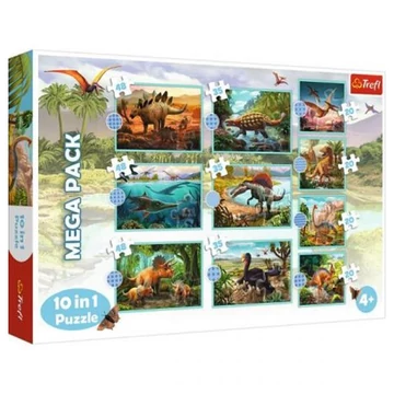 Találkozás a dinoszauruszokkal 10az1-ben puzzle szett - Trefl