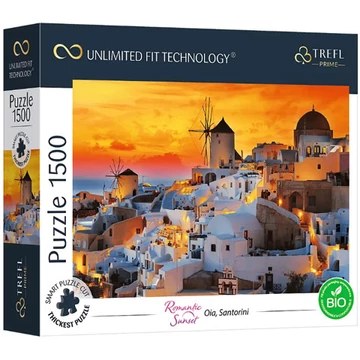 Romantikus naplemente, Oia, Santorini 1500db-os puzzle - Trefl