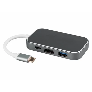Thunder HBC-501, USB-C átalakító 5in1 + gyorstöltés (87W)